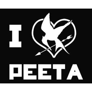  I Love Peeta Mockingjay The Hunger Games Vinyl Decal 