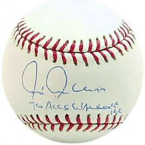  Chris Chambliss Autographed Baseball  Details 76 ALCS 