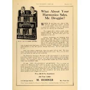 Ad M. Hohner Harmonica For Boys Assortment Display   Original Print Ad 