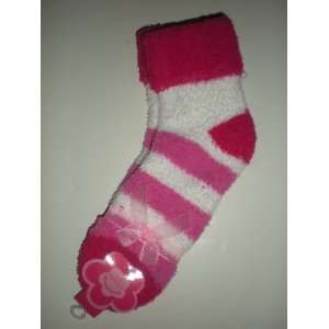  Fuzzy Soft Socks (Pink, white) 