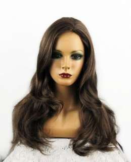 Long Layered ~Brown/Strawberry~ Skin Top Wig  