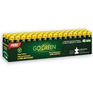  Perf Go Green AAA Batteries Eco Friendly, 48 Pack, Free 