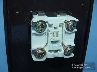 Leviton Brown Telephone 4 Wire Phone Jack Wall Plate 078477846636 