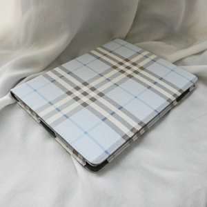  Stand Smart Leather Case Cover (Light Blue/White) for Apple iPad 2 