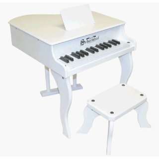  30 Key Fancy Baby Grand Piano in White 