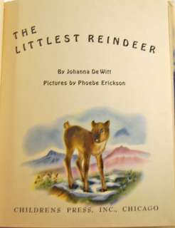 Vintage The Littlest Reindeer With DJ 1st Edition 1946 GREAT CHILDREN 