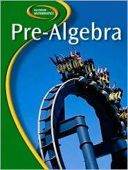 Glencoe Pre Algebra, Student Edition, (0078651085), McGraw Hill 