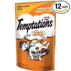 Whiskas Temptations Tantalizing Turkey Flavour Treats for Cats, 3.0 