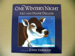 One Winter Night Christmas kids story book Leo Dillon  
