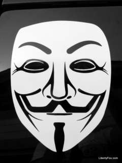 for Vendetta  Anonymous  Guy Fawkes Mask  Occupy OWS Licensed 