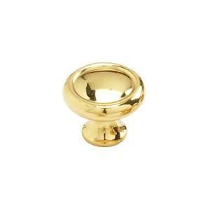   Round Ring Knob Dia 1 1/4, Polished Brass, 711 03