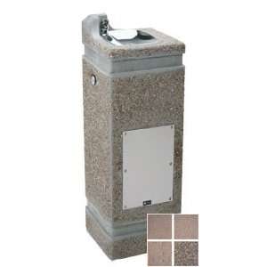   Concrete Pedestal Drinking Fountain with Exposed Aggregate Finish 3121