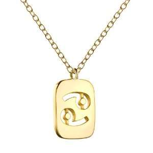  Marie Todd 18K Gold Vermeil Cancer Necklace Jewelry