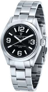 Mens Black Sapphire Crystal Watch Sottomarino SM50110 A  
