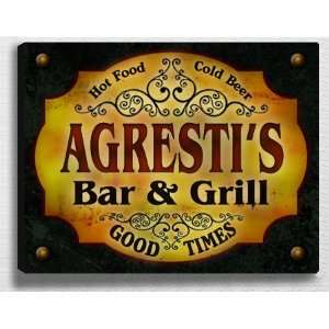  Agrestis Bar & Grill 14 x 11 Collectible Stretched 