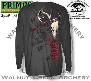 Primos AOP Deer Charcoal L/S T Shirt Model 5353AOP  