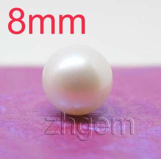 AAA 8mm natural white round pearl loose gem  