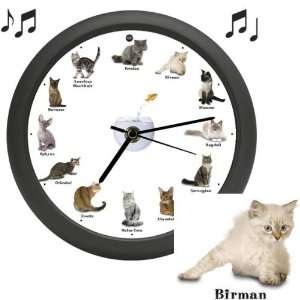  CAT CLOCK With MEOW SOUNDS 