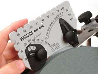 Grinds your tool to any desired edge angle from 10° to 75°. View 