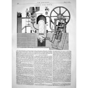  Engineering 1865 Lefroy Fuel Power Machinery Furnace Boiler 