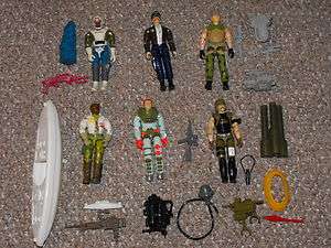 1989 G.I. Joe 3 3/4 Lot of 6 Figures & Some Accessories  