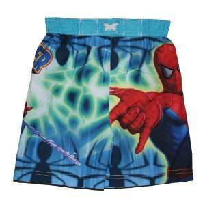 Marvel Spiderman Swim Trunks Bathing Suits Shorts Toddler Size 2T Web 