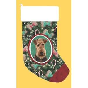  Airedale Christmas Stocking 
