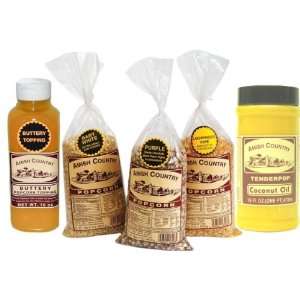 Real Amish Country Popcorn Value Pack  Grocery & Gourmet 