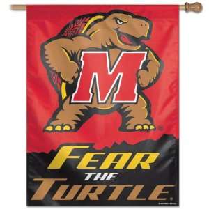   Terrapins Vertical Flag 27x37 Banner/Fear the Turtle Sports