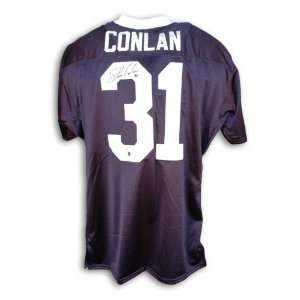 Shane Conlan Autographed/Hand Signed Penn State Navy Blue Jersey with 