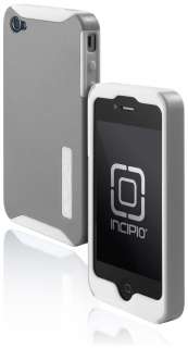   iPhone 4 4s SILICRYLIC Double Cover Hard Case Grey New OEM Verizon