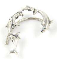 Sterling Silver Dolphin EAR WRAP CUFF Porpoise NEW A Marty Magic 