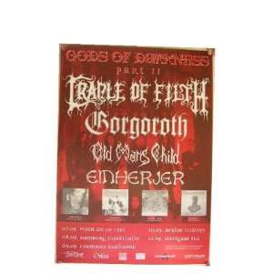  Cradle Of Filth Gorgoroth Old Mans Poster Concert Berli 