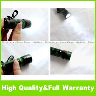 Camouflage Flashlight 14 LED Hand Torch Lamp Camping  