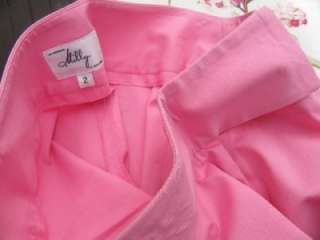 Milly, Pink Cotton Flat Front Pants, US size 2 , A steal at this price 