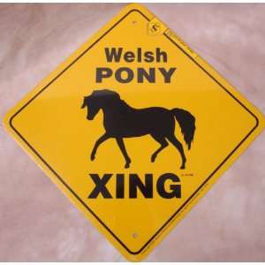 Welsh Pony Xing Metal Sign