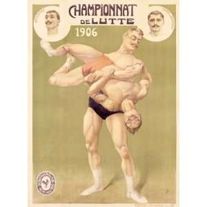 1906 French Championnat de Lutte professional wrestling by Unknown 16 