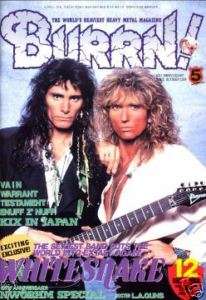 BURRN magazine 12/89 Whitesnake Warrant KIX 1989  