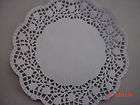 Lot of 100 Fancy 6 Inch Round White Paper Lace Doilies  