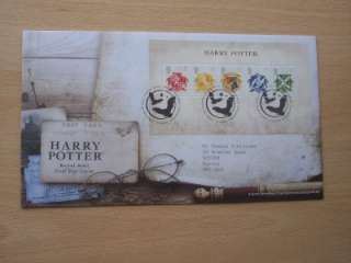 2007 Harry Potter Miniature Sheet Royal Mail GB Stamps First Day Cover 