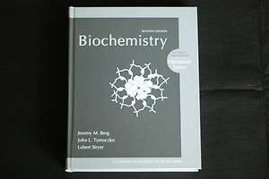 NEW Biochemistry by Berg, Tymoczko, Stryer 7th edition  