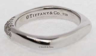 Tiffany & Co. 18k White Gold & Diamond Ring 6.25  