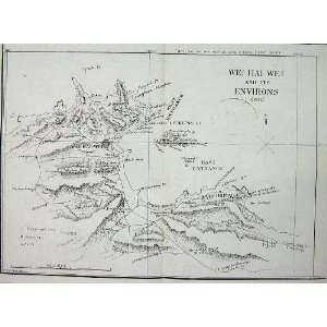  1855 1895 Map Wei Hai Wei Environs Pohchihyaisu Forts 