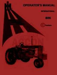 INTERNATIONAL FARMALL 806 Operators Instruction Manual  