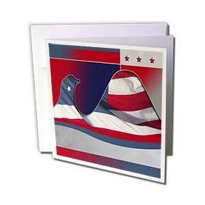  Beverly Turner Patriotic Design   Flag Eagle   Greeting 