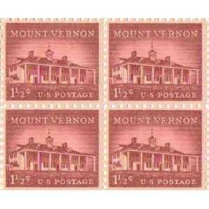  Mount Vernon Set of 4 x 1.5 Cent US Postage Stamps NEW 