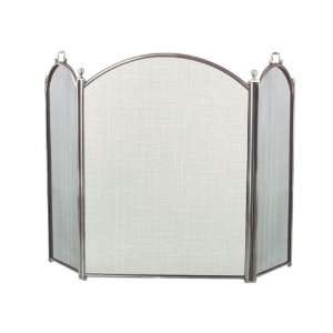  3 Fold Pewter Arched Screen