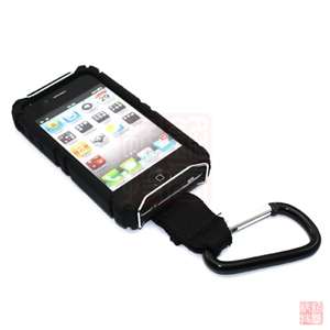 Black Sport Shock Proof Silicone Case Cover For Apple iPhone 4 4G 4S 