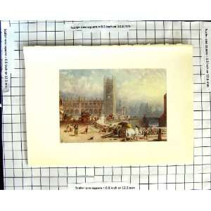    C1907 Colour Plate Morland Manchester Cathedral