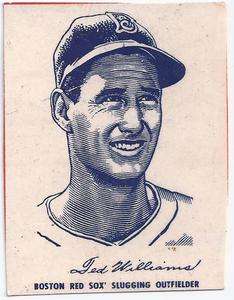   Complete Set 6 RARE Ted Williams Musial Mikan Feller Snead Lujack